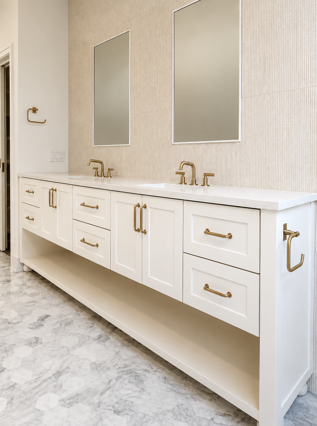Custom bathroom cabinetry